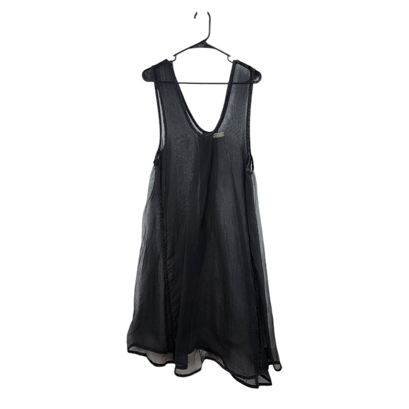 Cynthia Ashby Women's 100% Silk Lightweight Mesh Mini Dress - XS - Picture 1 of 5